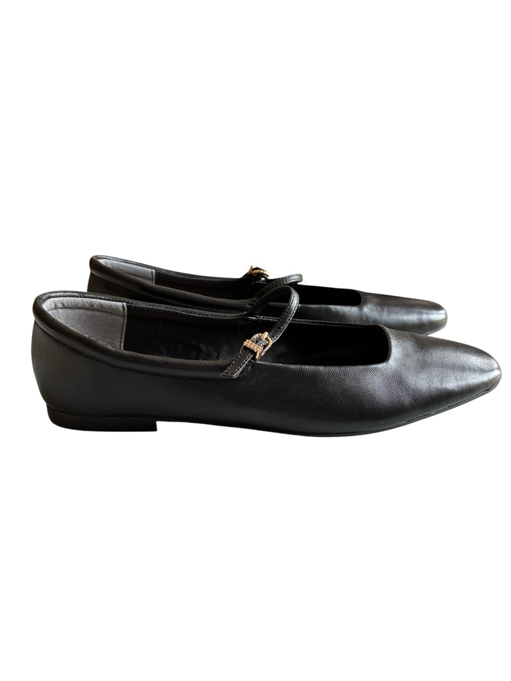 Dolce Vita Aileen Mary Jane Flats Black Leather Size 7.5 NIB - Picture 6 of 12